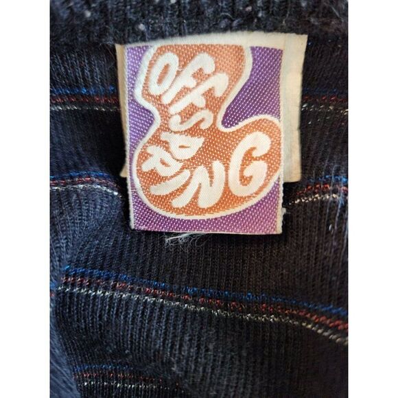 Vintage 70s Offspring Long Sleeve Black Button Up Cardigan Size XS - Picture 5 of 5